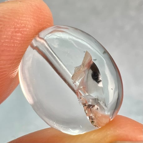 【カイラス産】天然ヒマラヤ水晶タンブル型ビーズ⑦/Kailash Himalayan Quartz Tumble Beads