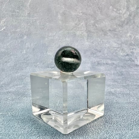 【ガネッシュヒマール産】クローライト&アクチノライトイン天然ヒマラヤ水晶ビーズ②/Ganesh Himal Chlorite&Actinorite in Himalayan Quartz beads