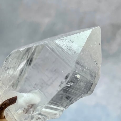 【カイラス産】天然ヒマラヤ水晶革紐付きペンダント⑦/Kailash Himalayan Quartz Pendant