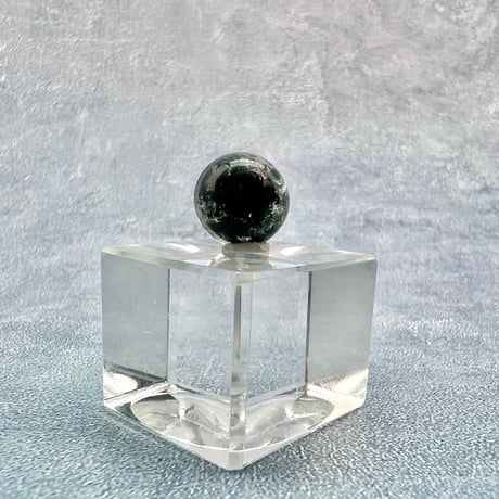 【ガネッシュヒマール産】クローライト&アクチノライトイン天然ヒマラヤ水晶ビーズ②/Ganesh Himal Chlorite&Actinorite in Himalayan Quartz beads