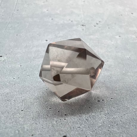 【ガウリシャンカール産】天然ヒマラヤ水晶"手磨き加工"イコサヘドロン"ビーズ/GauriShankar Himalayan Quartz "Icosahedron"Beads