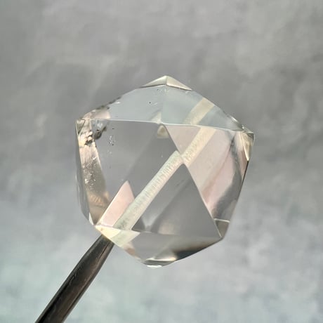 【ガネッシュヒマール産】天然ヒマラヤ水晶"手磨き加工"イコサヘドロン"ビーズ  Ganesh Himal Himalayan Quartz "Icosahedron"beads