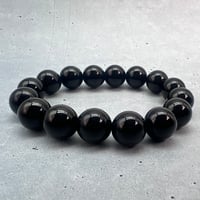 【チベット産】モリオンブレスレット内径15.5cm/Tibetan Morion  Bracelet