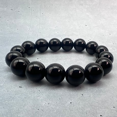 【チベット産】モリオンブレスレット内径15.5cm/Tibetan Morion  Bracelet