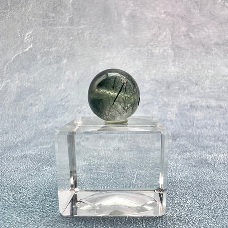 【ガネッシュヒマール産】クローライト&アクチノライトイン天然ヒマラヤ水晶ビーズ④/Ganesh Himal Chlorite&Actinorite in Himalayan Quartz beads