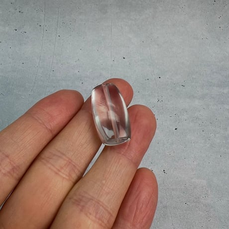 【ガウリシャンカール産】天然ヒマラヤスモーキークォーツ"手磨き加工"バレルビーズ①/Gaurishankar Himalayan Smoky Quartz Barrel Beads