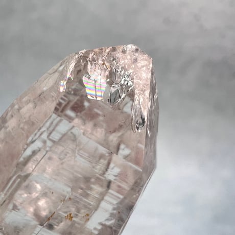 【ガネッシュヒマール産】天然ヒマラヤ水晶革紐付きペンダント③/GaneshHimal Limonite in Natural Pendant