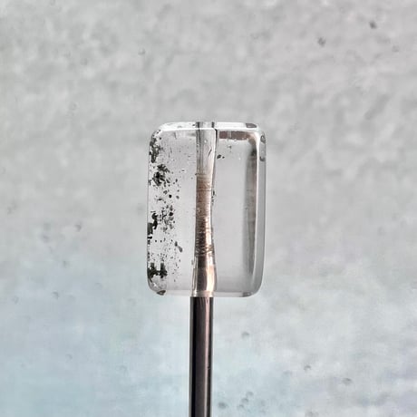 【ガネッシュヒマール産】天然ヒマラヤ水晶"手磨き加工"スクエアビーズ⑧/Ganesh Himal  Himalayan Quartz Square Beads