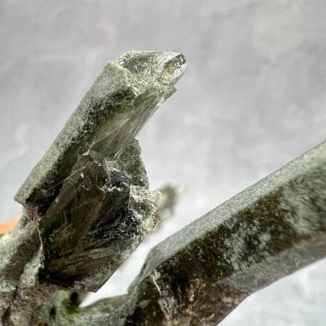 【ガネッシュヒマール産】クローライト&アクチノライトイン天然ヒマラヤ水晶/Ganesh Himal Chlorite&Actinorite in Himalayan Quartz