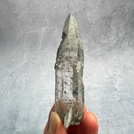 【ガネッシュヒマール産】クローライトイン天然ヒマラヤ水晶/GaneshHimal Chlorite in Himalayan Quartz