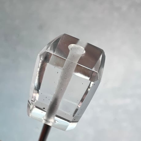 【ガネッシュヒマール産】天然ヒマラヤ水晶"手磨き加工"スクエアビーズ⑤/Ganesh Himal  Himalayan Quartz Square Beads