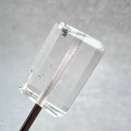 【ガネッシュヒマール産】天然ヒマラヤ水晶"手磨き加工"スクエアビーズ⑦/Ganesh Himal  Himalayan Quartz Square Beads