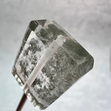 【ガネッシュヒマール産】天然ヒマラヤ水晶"手磨き加工"スクエアビーズ⑫/Ganesh Himal  Himalayan Quartz Square Beads
