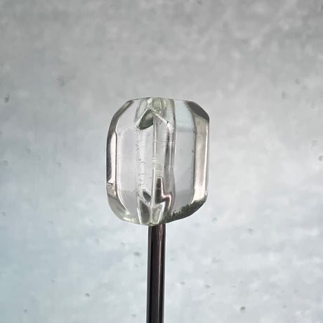 【ガネッシュヒマール産】天然ヒマラヤ水晶"手磨き加工"スクエアビーズ⑬/Ganesh Himal  Himalayan Quartz Square Beads
