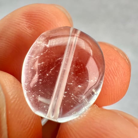 【カイラス産】天然ヒマラヤ水晶タンブル型ビーズ⑨/Kailash Himalayan Quartz Tumble Beads