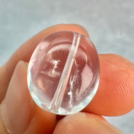 【カイラス産】天然ヒマラヤ水晶タンブル型ビーズ⑥/Kailash Himalayan Quartz Tumble Beads