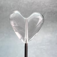 【ガネッシュヒマール産】天然ヒマラヤ水晶"手磨き加工"ハートビーズ⑥/Ganesh Himal Himalayan Quartz Heart Beads