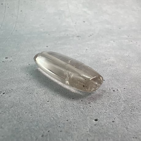 【ガウリシャンカール産】天然ヒマラヤスモーキークォーツ"手磨き加工"バレルビーズ②/Gaurishankar Himalayan Smoky Quartz Barrel Beads