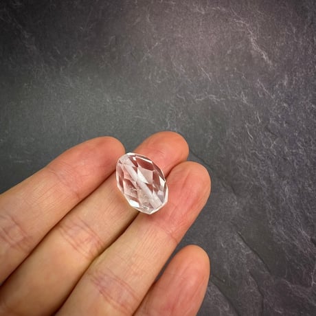 【カイラス産】天然ヒマラヤ水晶多面カットビーズ⑤/Kailash Himalayan Quartz Multi Cut Beads