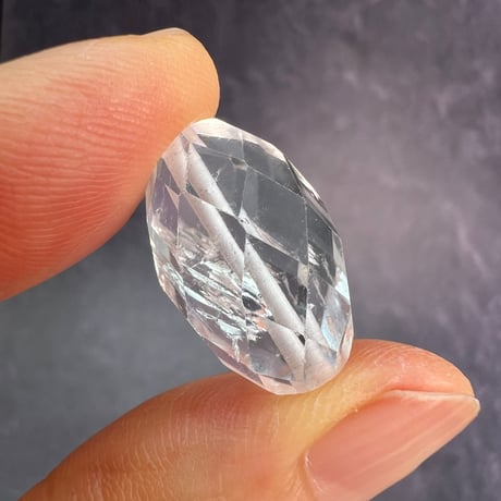 【カイラス産】天然ヒマラヤ水晶多面カットビーズ③/Kailash Himalayan Quartz Multi Cut Beads