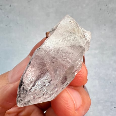 【カイラス産】天然ヒマラヤ水晶革紐付きペンダント⑦/Kailash Himalayan Quartz Pendant