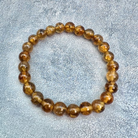 ネパール産🇳🇵【ハニートルマリン】ブレスレット7mm内径15②/Nepal HoneyTourmaline Bracelet