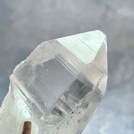 【カイラス産】天然ヒマラヤ水晶革紐付きペンダント⑪/Kailash Himalayan Quartz Pendant