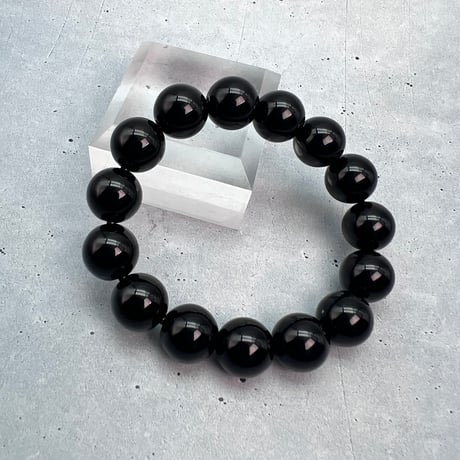 【チベット産】モリオンブレスレット内径14/Tibetan Morion  Bracelet