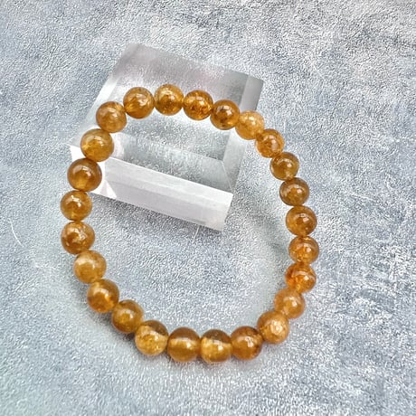 ネパール産🇳🇵【ハニートルマリン】ブレスレット7mm内径15①/Nepal Honey Tourmaline Bracelet