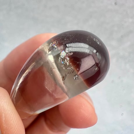 【ガウリシャンカール産】天然ヒマラヤスモーキークォーツ リング(14号)/GauriShankar Solid Smoky Quartz Ring