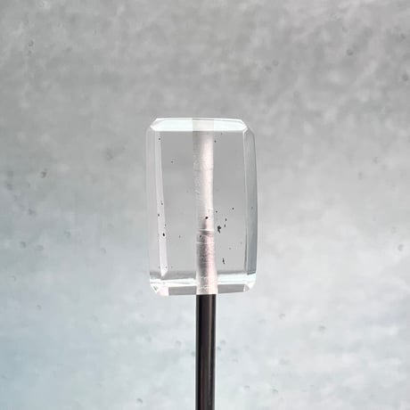 【ガネッシュヒマール産】天然ヒマラヤ水晶"手磨き加工"スクエアビーズ⑤/Ganesh Himal  Himalayan Quartz Square Beads