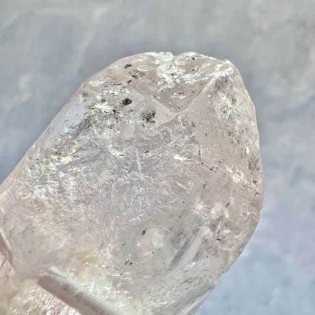 【カイラス産】天然ヒマラヤ水晶革紐付きペンダント①/Kailash Himalayan Quartz Pendant