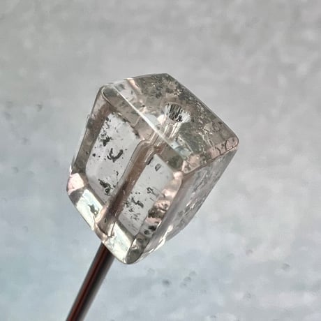 【ガネッシュヒマール産】天然ヒマラヤ水晶"手磨き加工"スクエアビーズ⑧/Ganesh Himal  Himalayan Quartz Square Beads