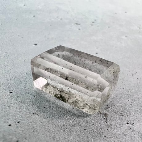 【ガネッシュヒマール産】天然ヒマラヤ水晶"手磨き加工"スクエアビーズ⑩/Ganesh Himal  Himalayan Quartz Square Beads