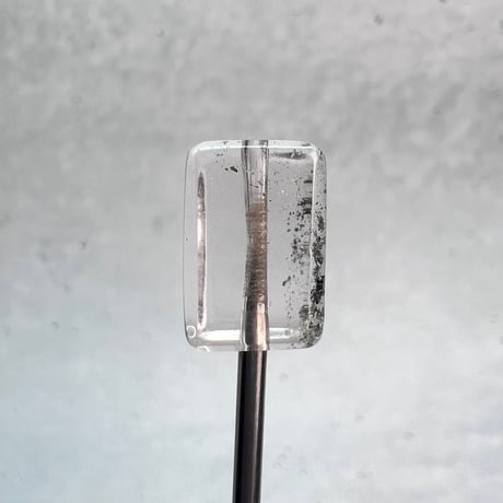 【ガネッシュヒマール産】天然ヒマラヤ水晶"手磨き加工"スクエアビーズ⑧/Ganesh Himal  Himalayan Quartz Square Beads