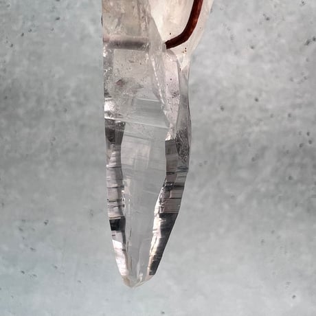 【ガネッシュヒマール産】天然ヒマラヤ水晶革紐付きペンダント①/GaneshHimal Limonite in Natural Pendant