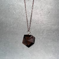【ガウリシャンカール産】天然ヒマラヤ水晶"手磨き加工"イコサヘドロン"ペンダントトップ③/GauriShankar Himalayan Quartz "Icosahedron"Pendant Top