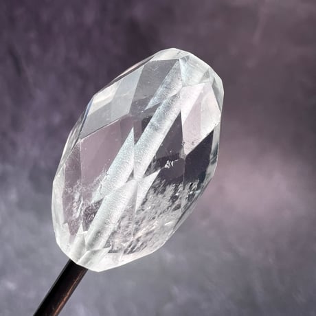 【カイラス産】天然ヒマラヤ水晶多面カットビーズ④/Kailash Himalayan Quartz Multi Cut Beads
