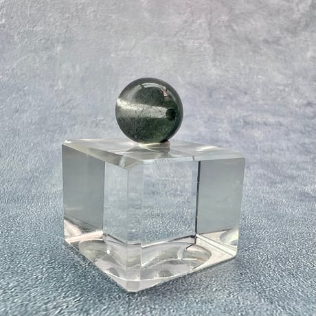 【ガネッシュヒマール産】クローライト&アクチノライトイン天然ヒマラヤ水晶ビーズ①/Ganesh Himal Chlorite&Actinolite in Himalayan Quartz beads