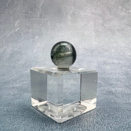 【ガネッシュヒマール産】クローライト&アクチノライトイン天然ヒマラヤ水晶ビーズ④/Ganesh Himal Chlorite&Actinorite in Himalayan Quartz beads
