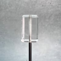 【ガネッシュヒマール産】天然ヒマラヤ水晶"手磨き加工"スクエアビーズ⑥/Ganesh Himal  Himalayan Quartz Square Beads