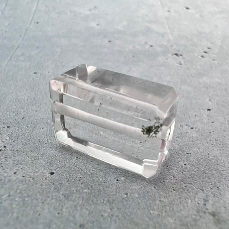 【ガネッシュヒマール産】天然ヒマラヤ水晶"手磨き加工"スクエアビーズ⑦/Ganesh Himal  Himalayan Quartz Square Beads