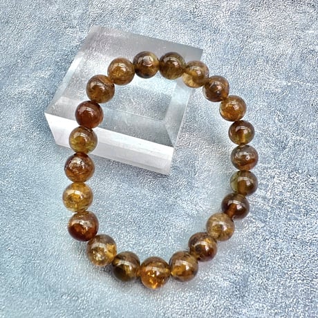 ネパール産🇳🇵【ハニートルマリン】ブレスレット8mm内径15cm/ Nepal HoneyTourmaline Bracelet