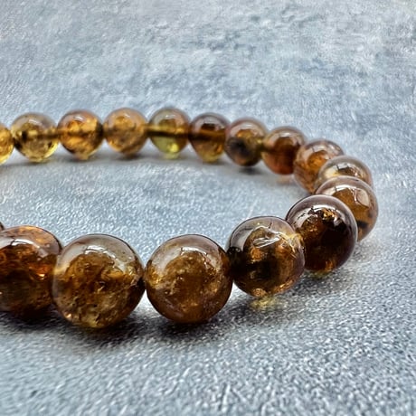 ネパール産🇳🇵【ハニートルマリン】ブレスレット8mm内径15cm/ Nepal HoneyTourmaline Bracelet