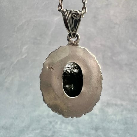 【ガネッシュヒマール産】クローライトイン天然ヒマラヤ水晶シルバー925ペンダントトップ/Ganesh Himal Chlorite in Himalayan Quartz Pendant Top