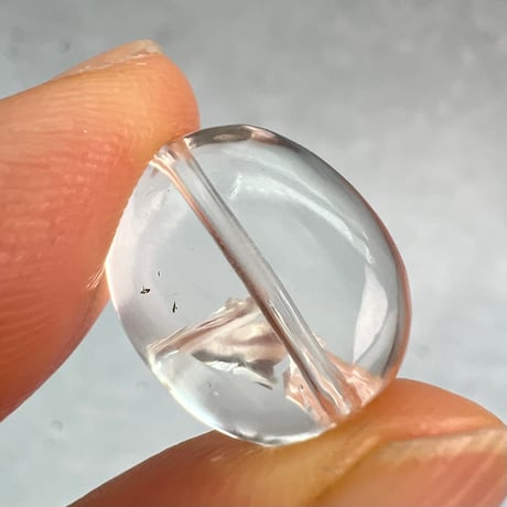 【カイラス産】天然ヒマラヤ水晶タンブル型ビーズ⑦/Kailash Himalayan Quartz Tumble Beads