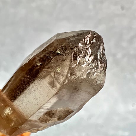 【ガウリシャンカール産】天然ヒマラヤスモーキークォーツ革紐ペンダント②/GauriShankar Himalayan Smoky Quartz Pendant