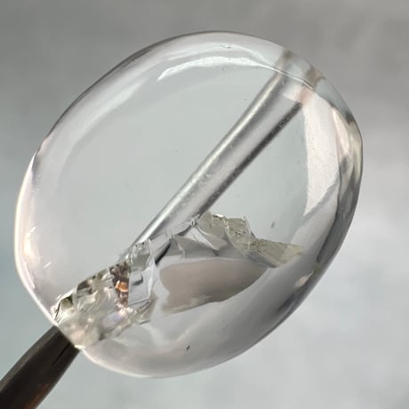 【カイラス産】天然ヒマラヤ水晶タンブル型ビーズ⑦/Kailash Himalayan Quartz Tumble Beads