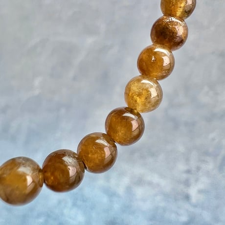ネパール産🇳🇵【ハニートルマリン】ブレスレット5mm内径15cm③/Nepal HoneyTourmaline Bracelet