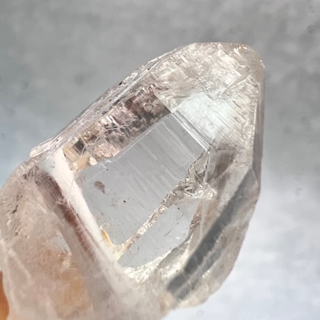 【カイラス産】天然ヒマラヤ水晶革紐付きペンダント⑨/Kailash Himalayan Quartz Pendant